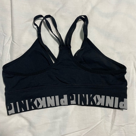 PINK Victoria's Secret Black Performance Sports Bra size L - Picture 3 of 5